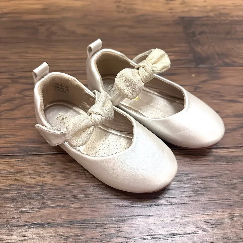 Walofou Angela Mary Jane Ballet Flats With Bow